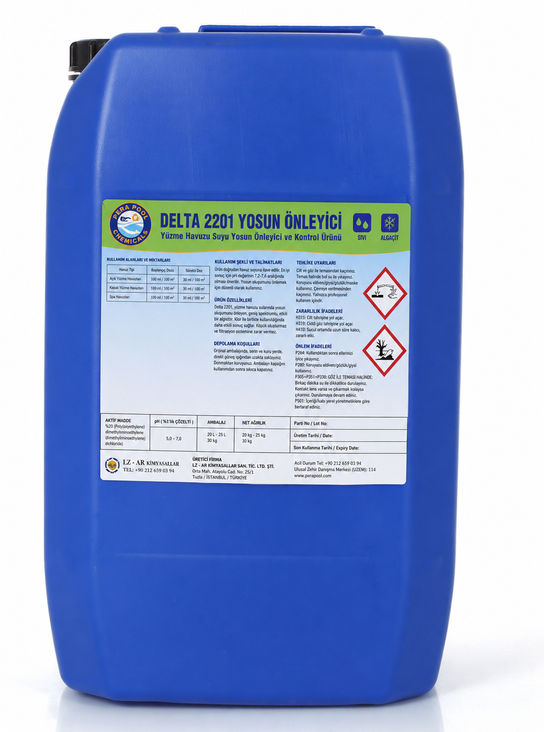 Delta 2201 Yosun Önleyici Havuz Kimyasalı 30 Kg