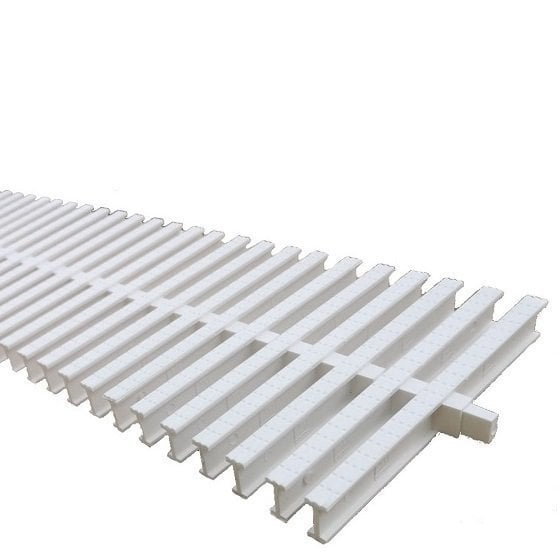 Havuz Kanalı Taşma Izgarası 25 cm Tek Geçme 1 Metre